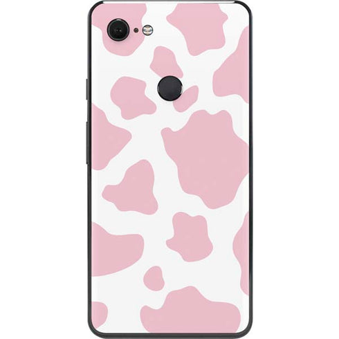 Pink Cow Print Google Pixel 3 XL Skin